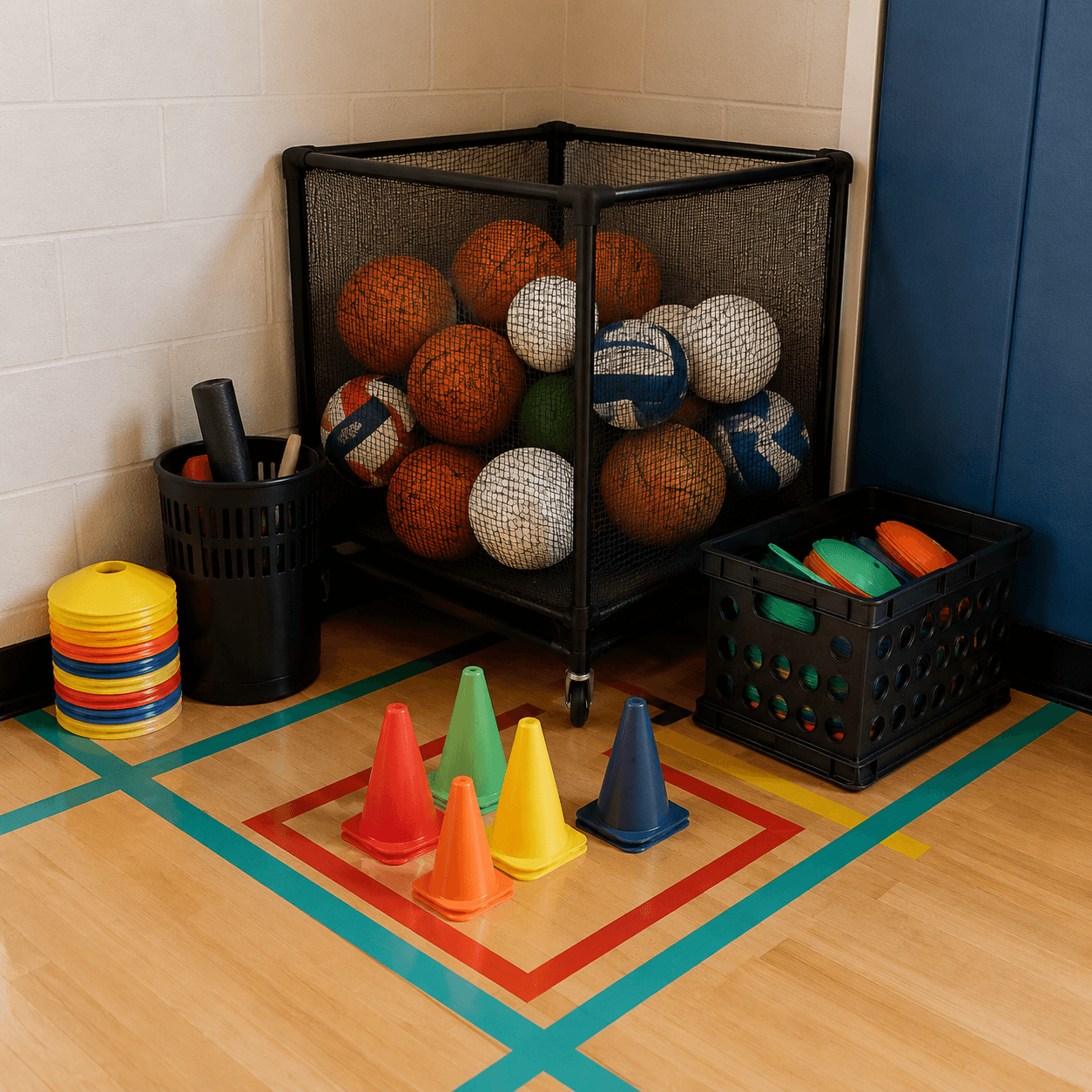 Ball Basket Corner board generated with gpt-image-2