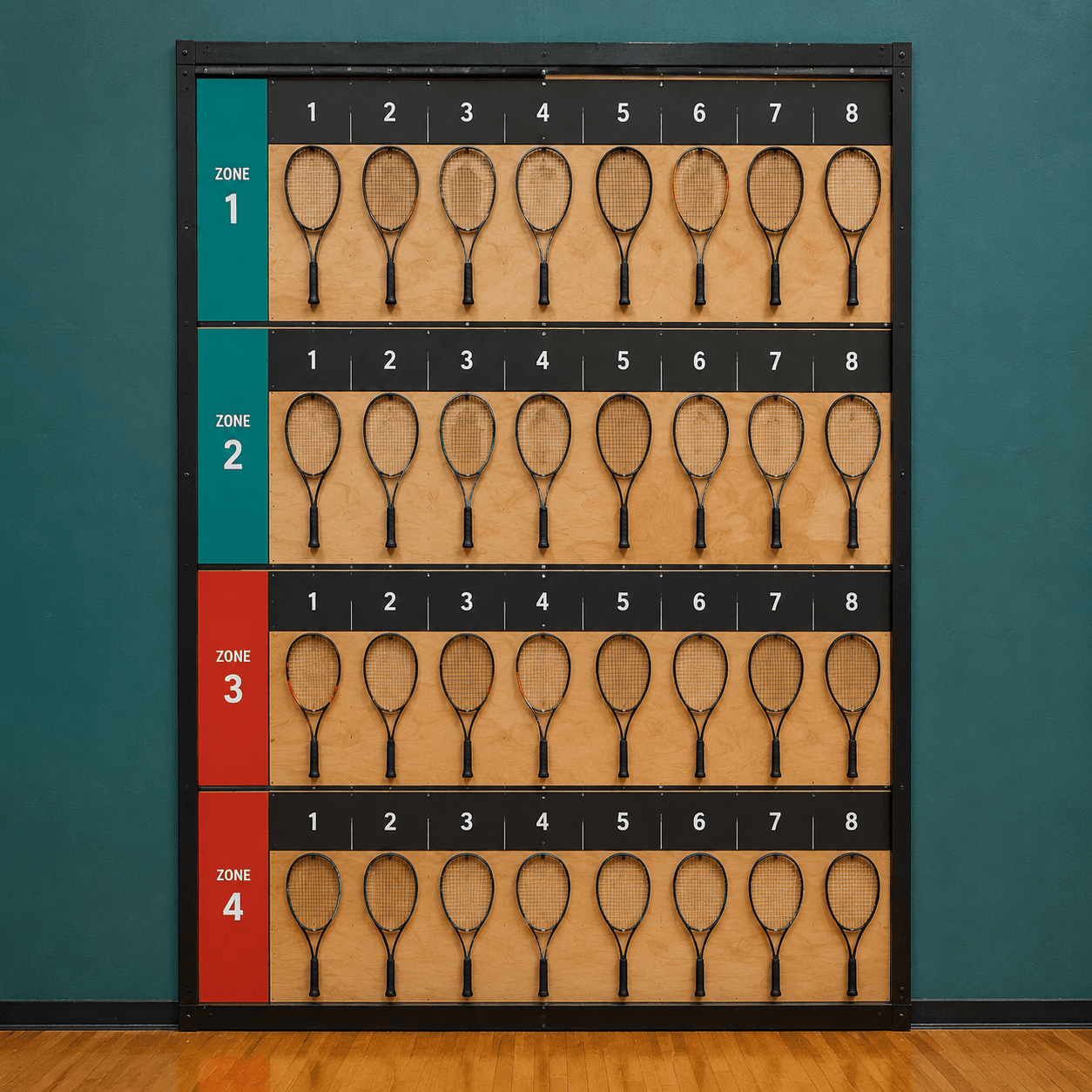 Racket Wall Reset board generated with gpt-image-2